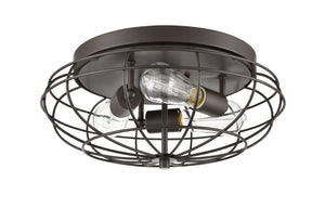 Innovations - 510-3C-OB - Three Light Flush Mount - Austere - Oil Rubbed Bronze