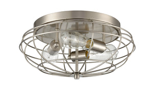 Innovations - 510-3C-SN-LED - LED Flush Mount - Austere - Brushed Satin Nickel