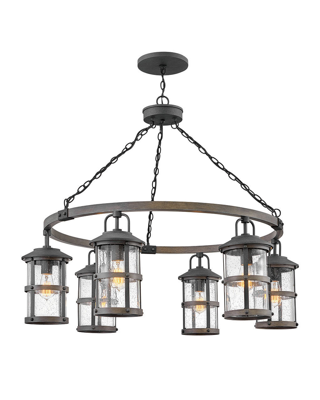 Hinkley - 2689DZ-LV - LED Chandelier - Lakehouse - Aged Zinc