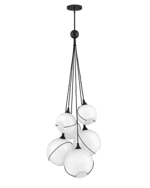 Hinkley - 30306BLK-WH - LED Chandelier - Skye - Black