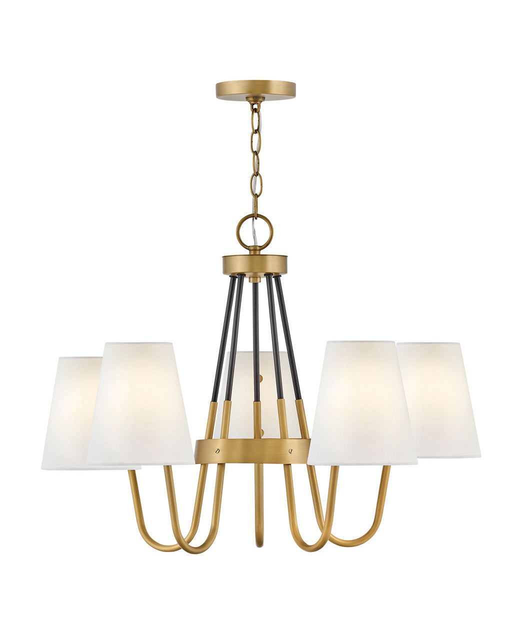 Hinkley - 37385HB - LED Chandelier - Aston - Heritage Brass