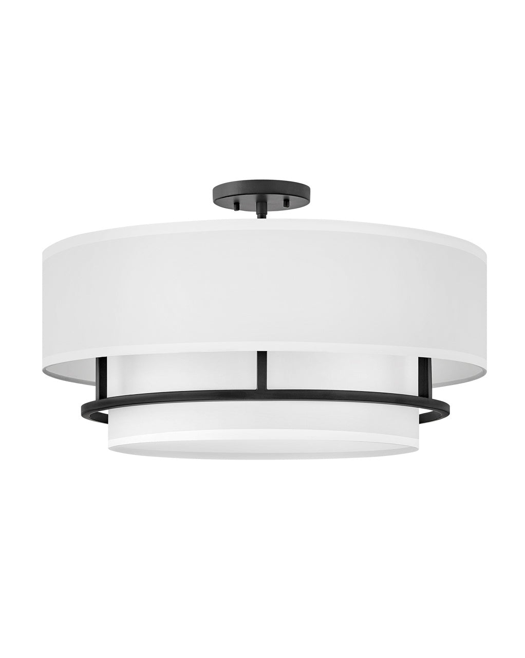 Hinkley - 38894BK - LED Semi-Flush Mount - Graham - Black