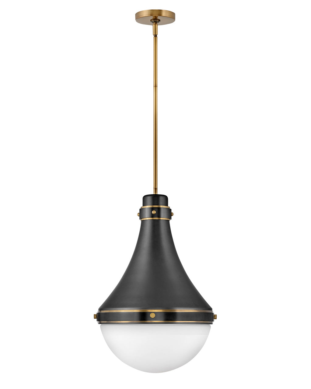 Hinkley - 39054BK - LED Pendant - Oliver - Black