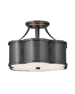 Hinkley - 4443BLB - LED Foyer Pendant - Chance - Blackened Brass