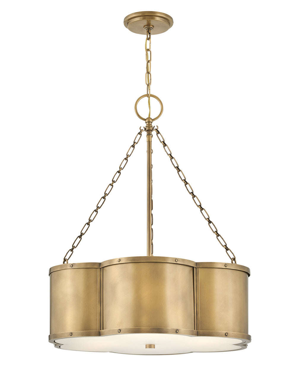 Hinkley - 4446HB - LED Chandelier - Chance - Heritage Brass