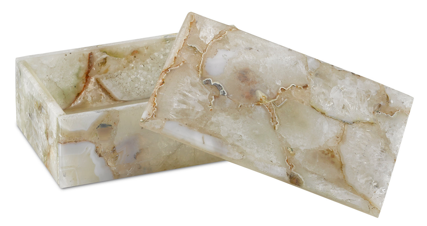 Currey and Company - 1200-0175 - Box - Benoit - Natural Agate