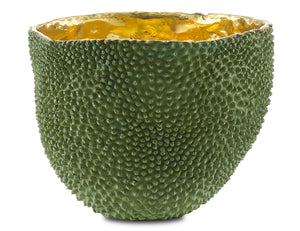 Currey and Company - 1200-0289 - Vase - Jackfruit - Green/Gold