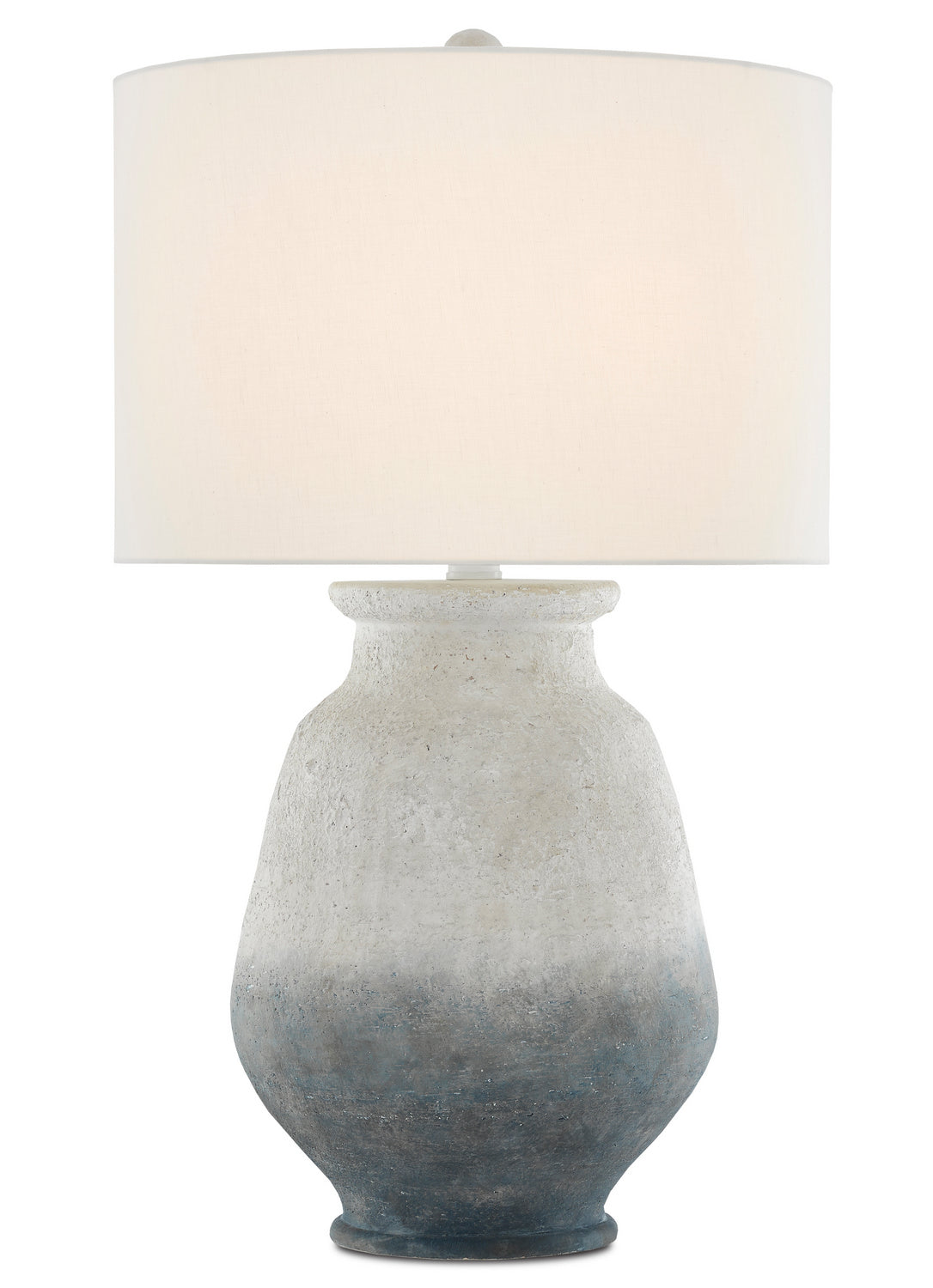 Currey and Company - 6000-0538 - One Light Table Lamp - Cazalet - Ash Ivory/Blue/Acrylic White