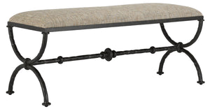 Currey and Company - 7000-0802 - Bench - Agora - Rustic Bronze