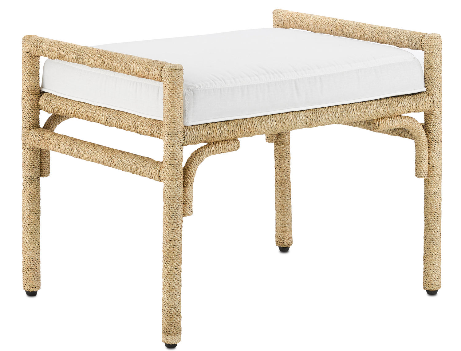 Currey and Company - 7000-1161 - Ottoman - Olisa - Natural