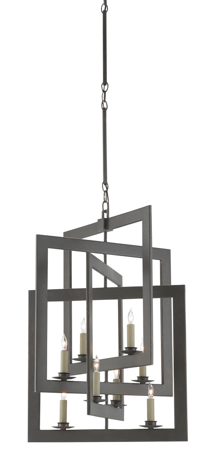 Currey and Company - 9000-0524 - Eight Light Chandelier - Middleton - Bronze Gold