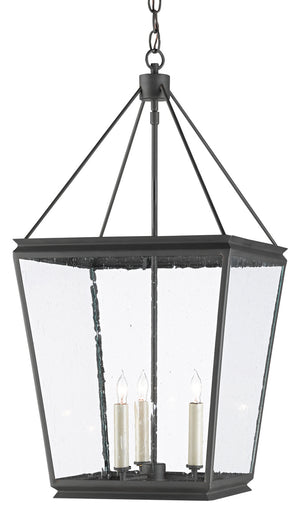 Currey and Company - 9000-0550 - Three Light Lantern - Ellerman - Old Iron