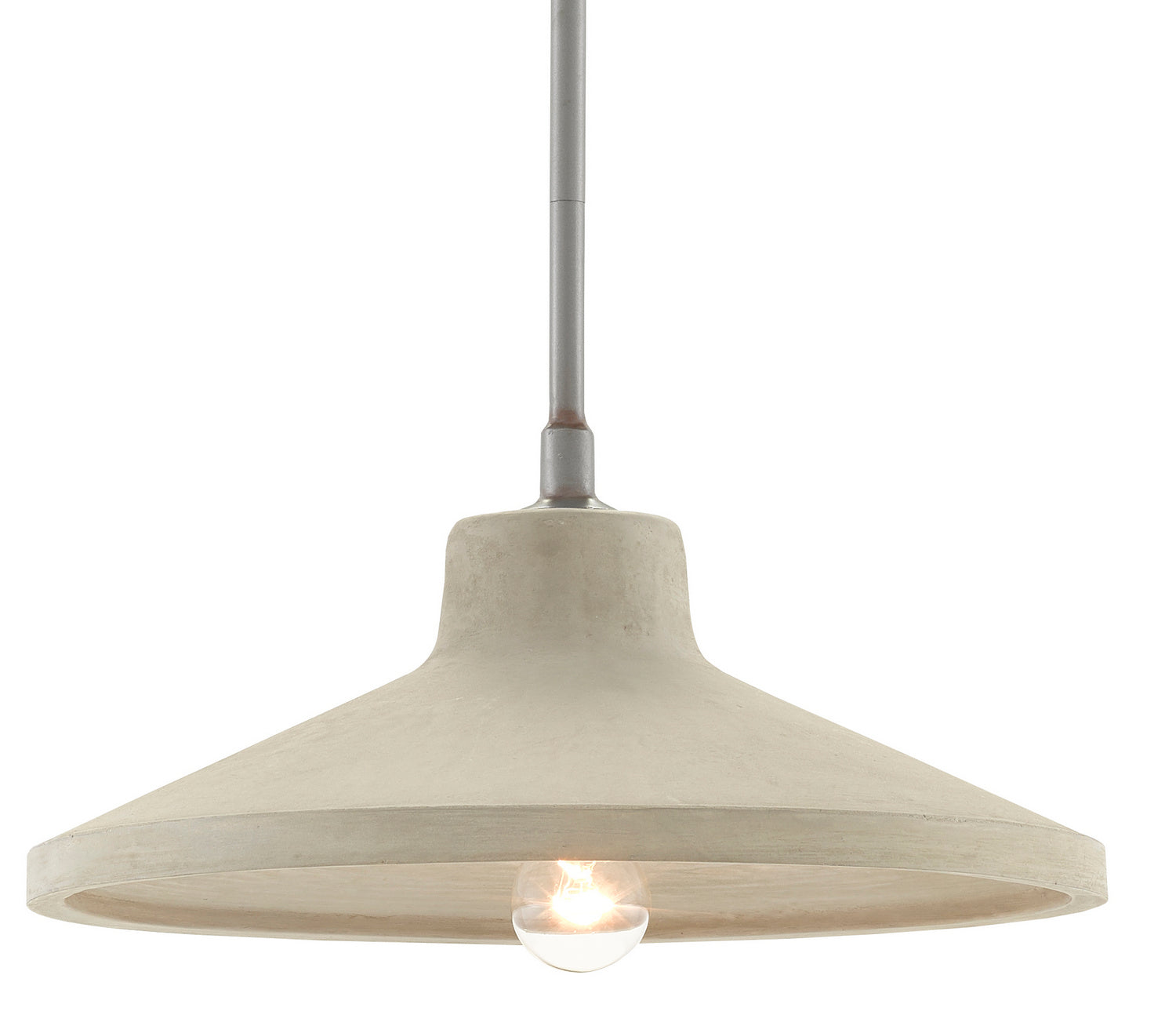 Currey and Company - 9000-0627 - One Light Pendant - Stonemoss - Hiroshi Gray/Portland