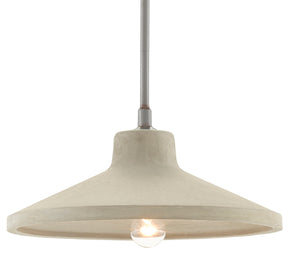 Currey and Company - 9000-0627 - One Light Pendant - Stonemoss - Hiroshi Gray/Portland