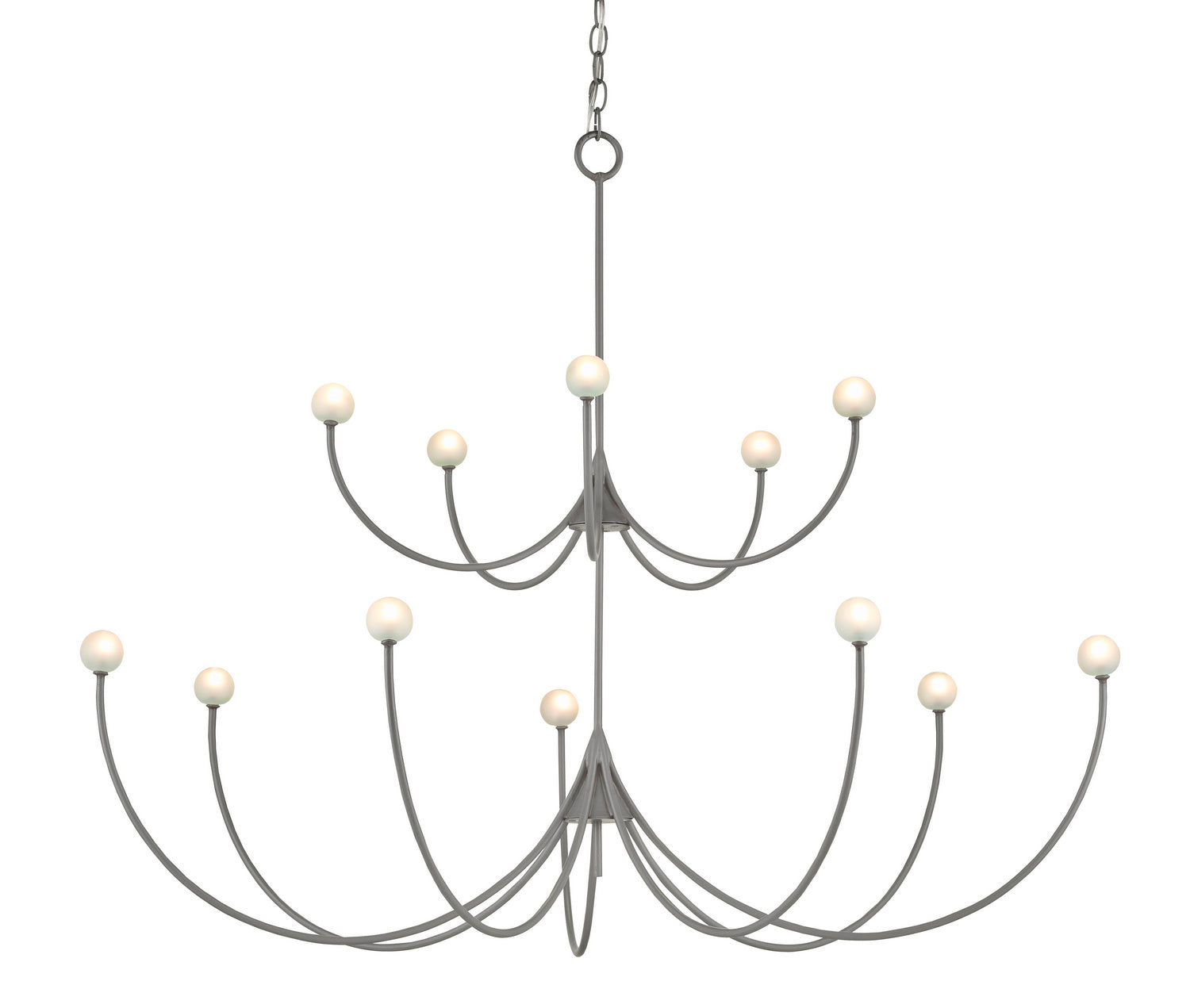 Currey and Company - 9000-0638 - 12 Light Chandelier - Carew - Hiroshi Gray