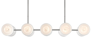 Currey and Company - 9000-0727 - Ten Light Chandelier - Soba - Hiroshi Gray/White