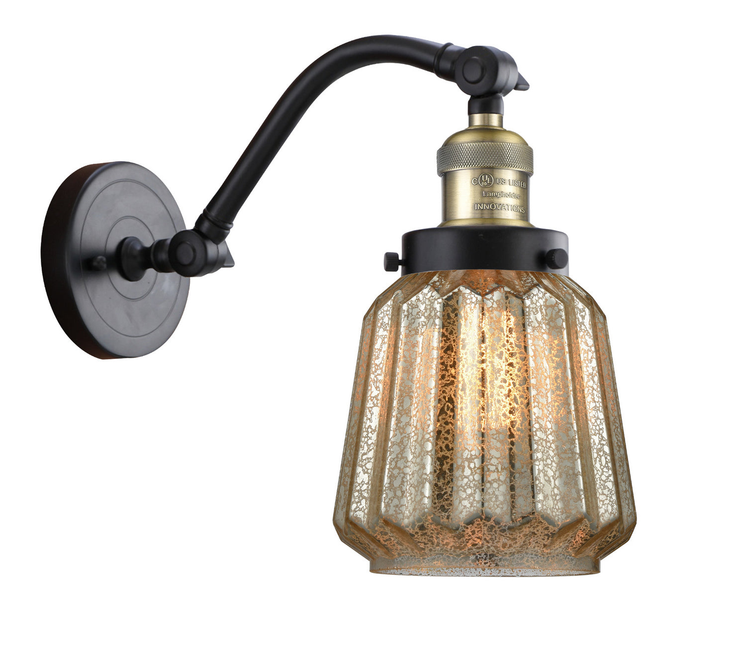 Innovations - 515-1W-BAB-G146 - One Light Wall Sconce - Franklin Restoration - Black Antique Brass