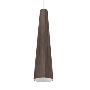 Accord Lighting - 1280.18 - One Light Pendant - Conical - American Walnut