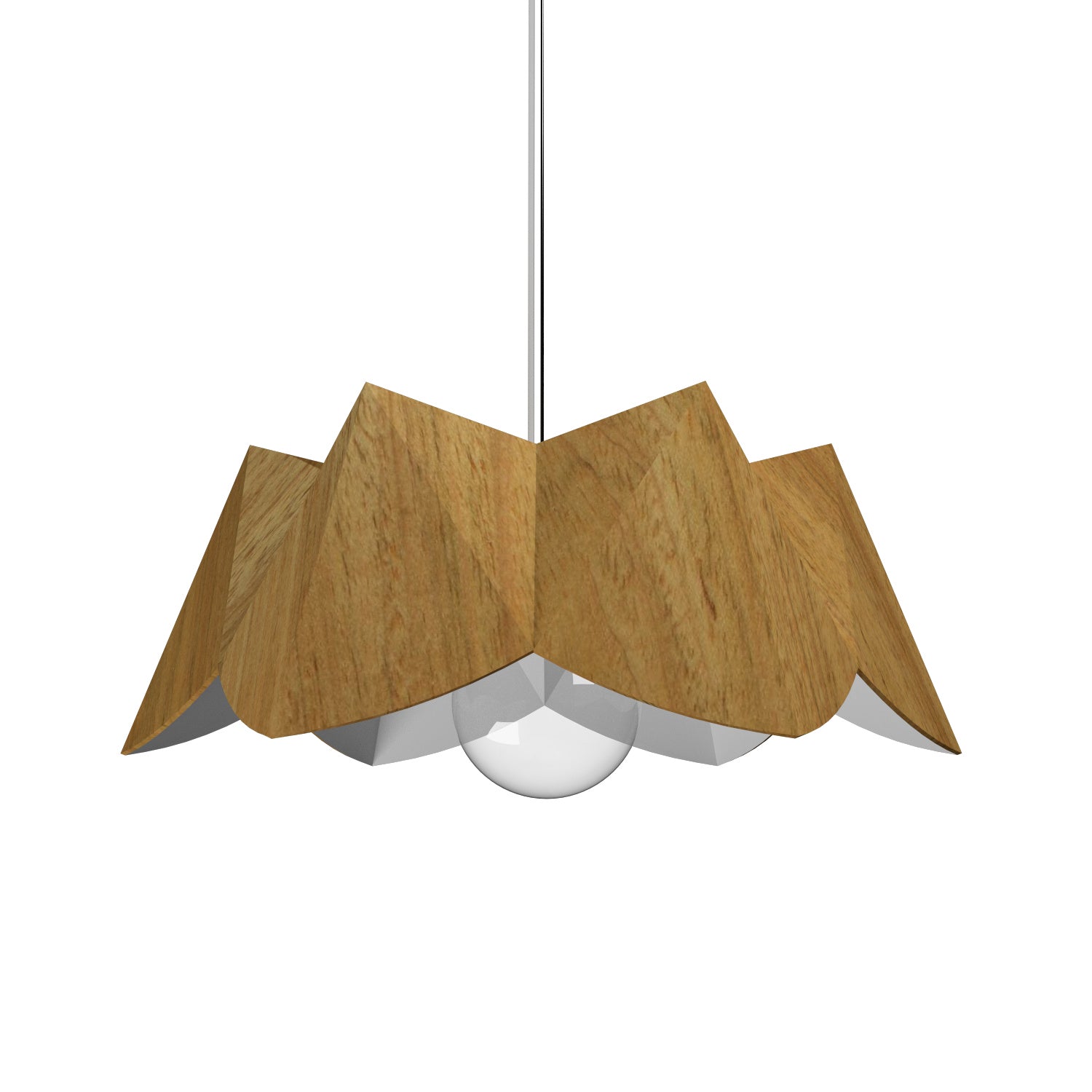 Accord Lighting - 1281.09 - One Light Pendant - Physalis - Louro Freijo