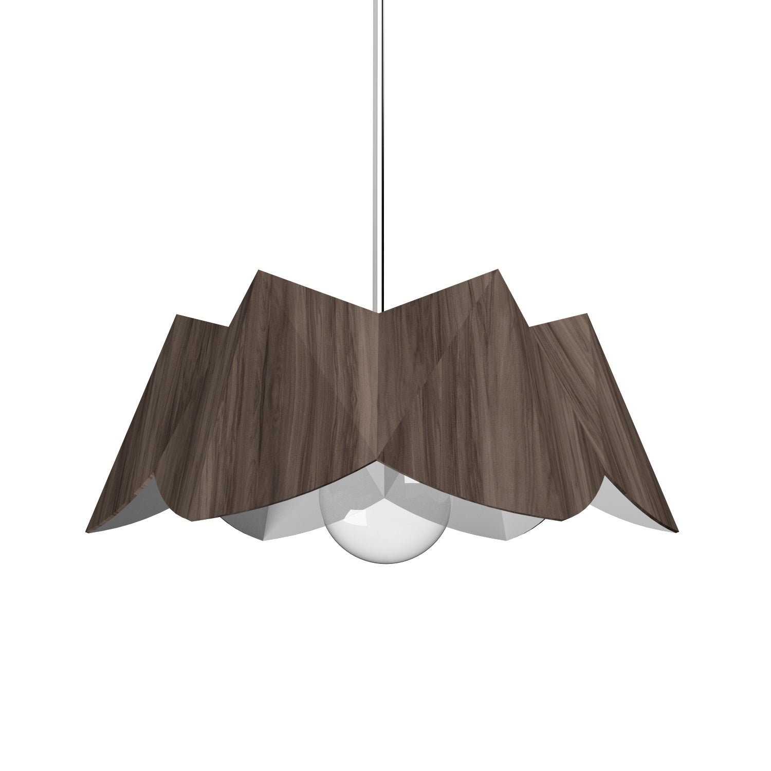 Accord Lighting - 1281.18 - One Light Pendant - Physalis - American Walnut