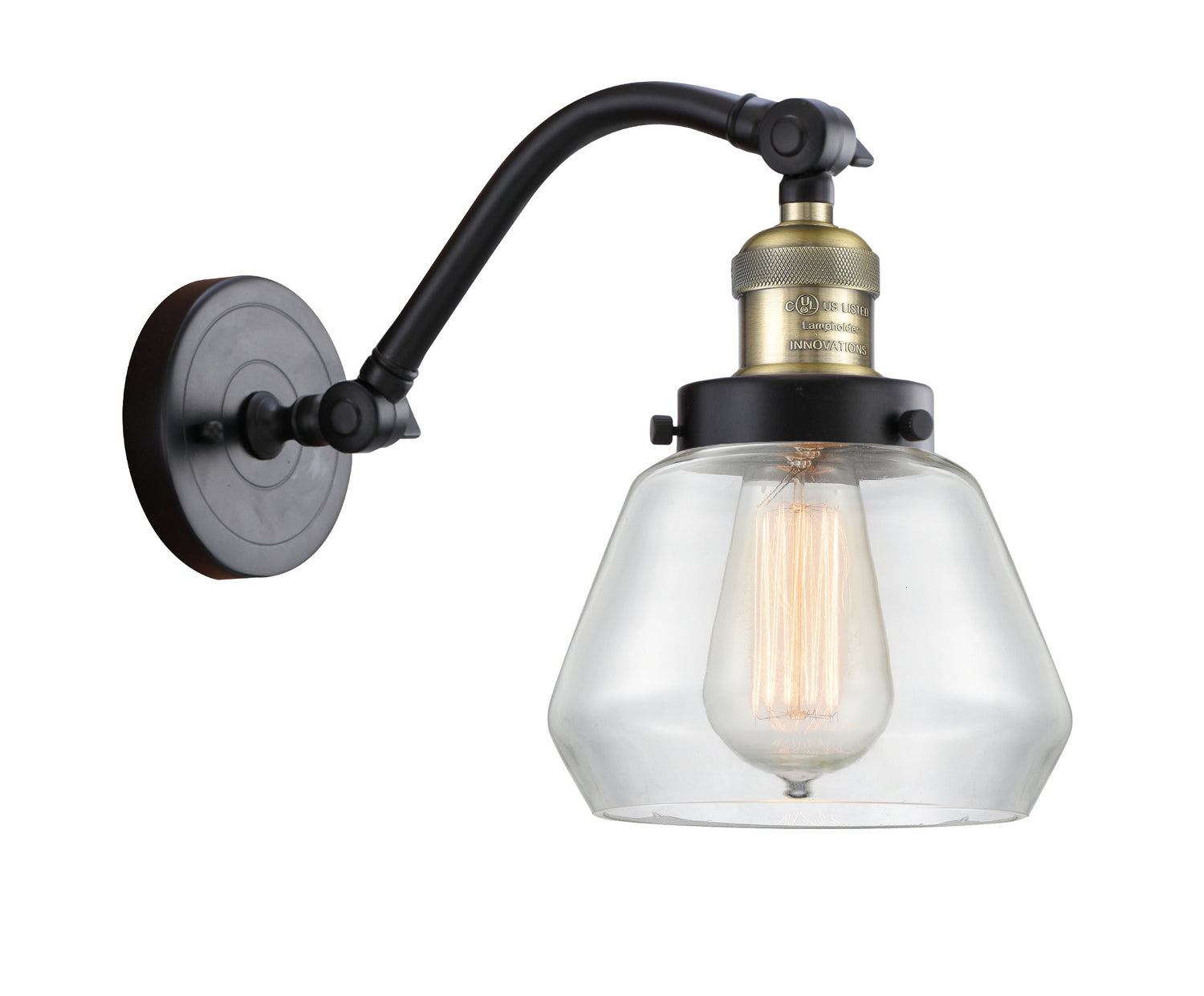 Innovations - 515-1W-BAB-G172 - One Light Wall Sconce - Franklin Restoration - Black Antique Brass