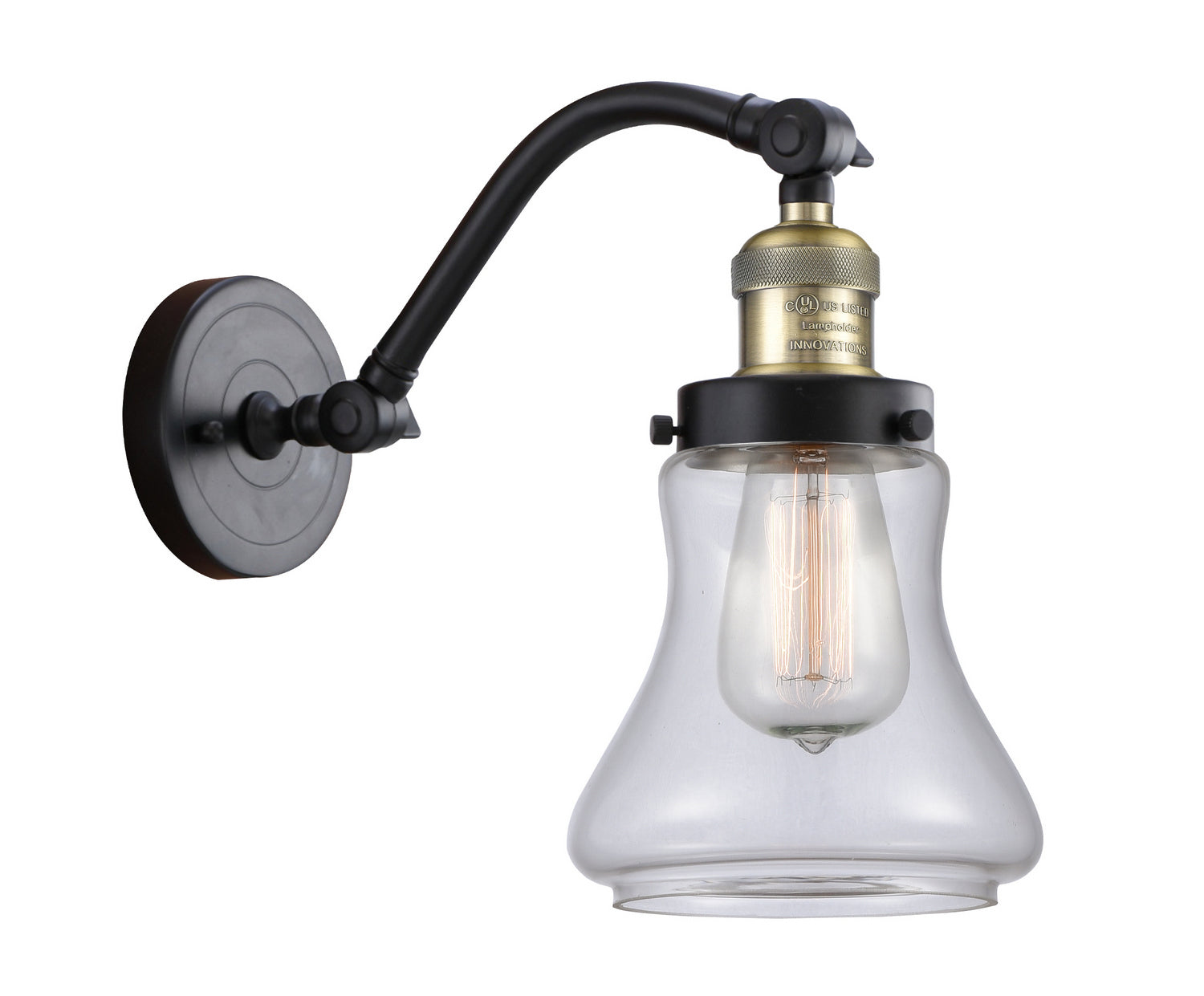 Innovations - 515-1W-BAB-G192 - One Light Wall Sconce - Franklin Restoration - Black Antique Brass