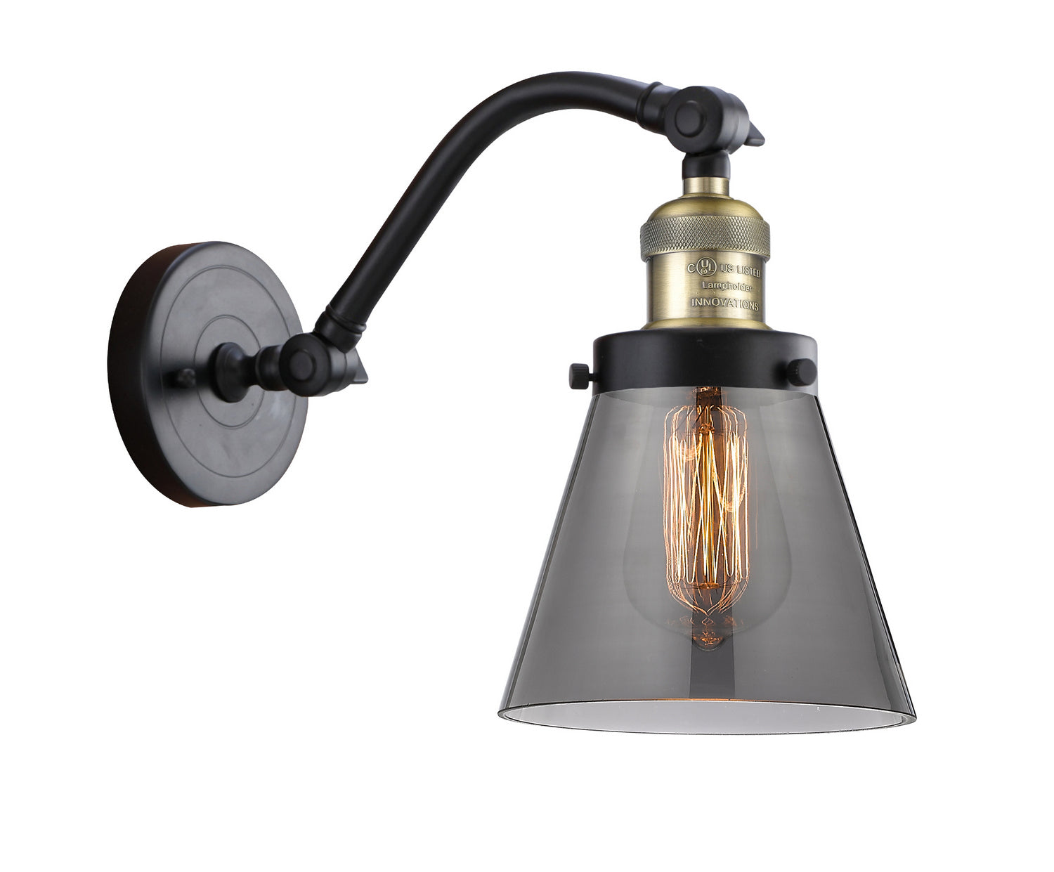 Innovations - 515-1W-BAB-G63 - One Light Wall Sconce - Franklin Restoration - Black Antique Brass