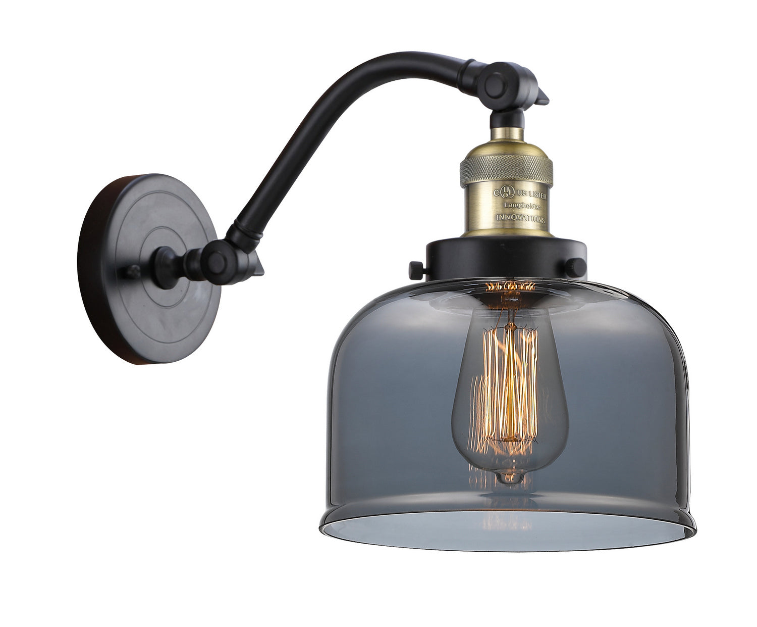 Innovations - 515-1W-BAB-G73 - One Light Wall Sconce - Franklin Restoration - Black Antique Brass