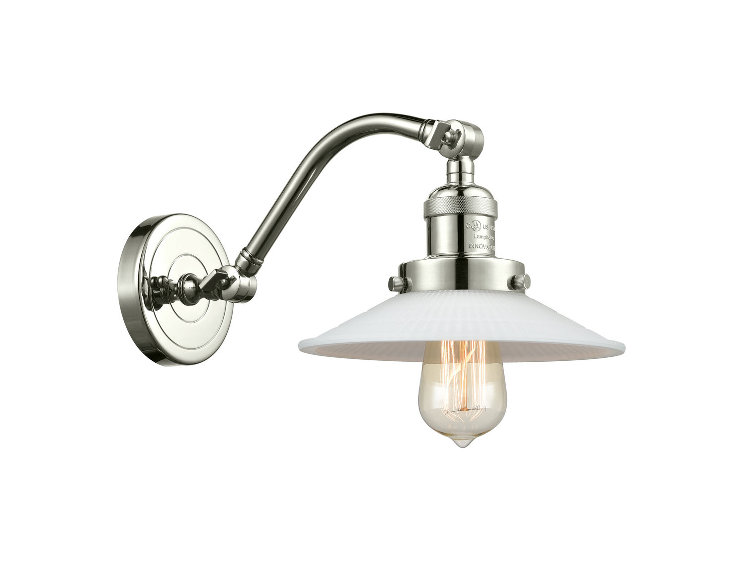 Innovations - 515-1W-PN-G1 - One Light Wall Sconce - Franklin Restoration - Polished Nickel