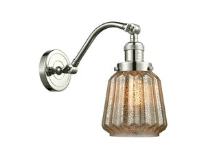 Innovations - 515-1W-PN-G146 - One Light Wall Sconce - Franklin Restoration - Polished Nickel