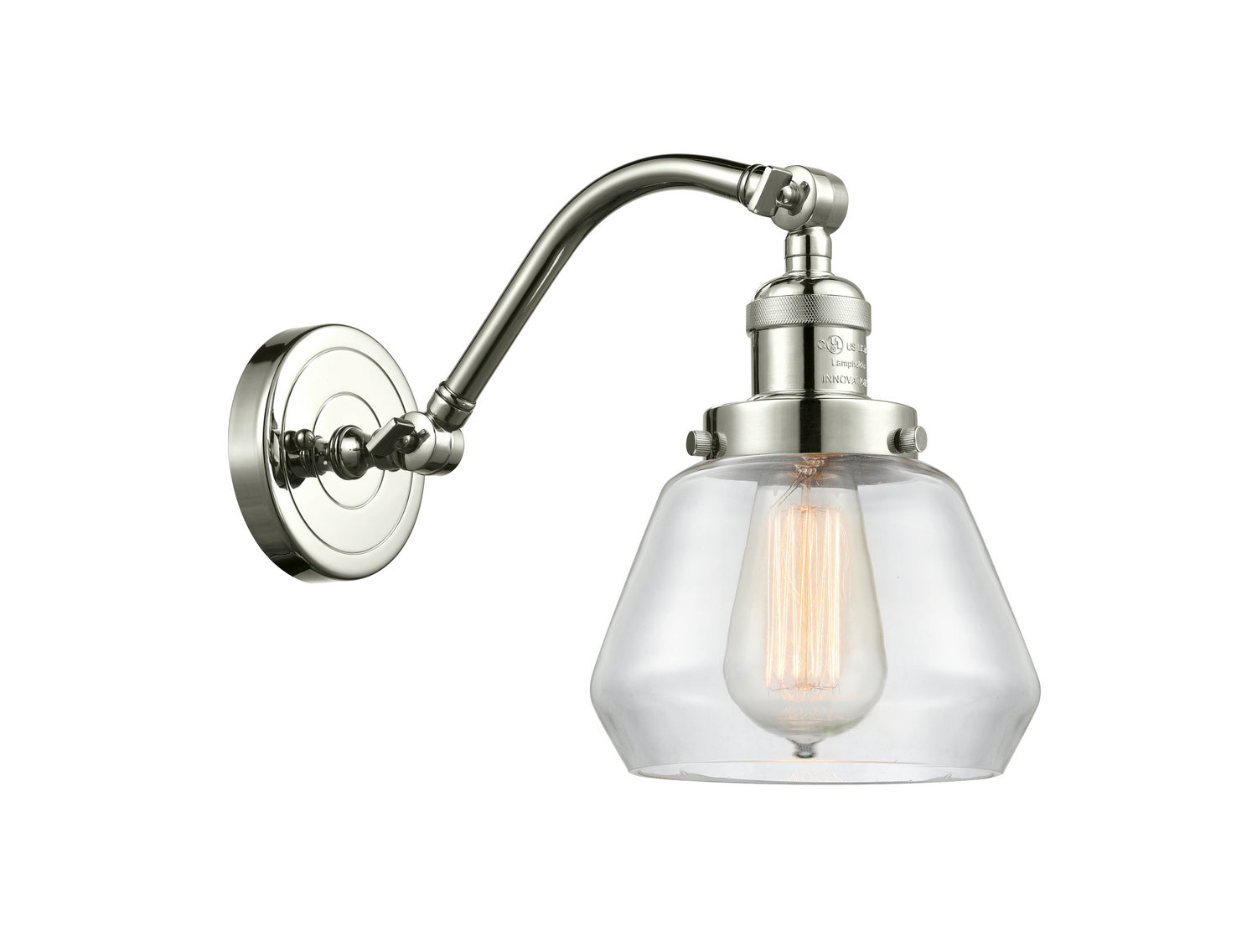 Innovations - 515-1W-PN-G172 - One Light Wall Sconce - Franklin Restoration - Polished Nickel