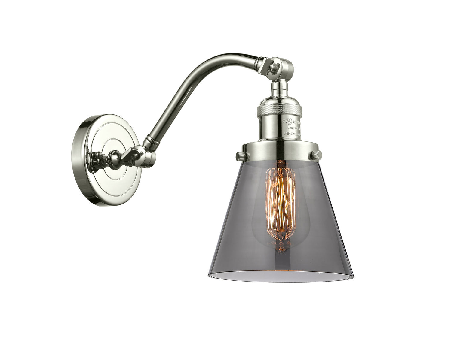 Innovations - 515-1W-PN-G63 - One Light Wall Sconce - Franklin Restoration - Polished Nickel