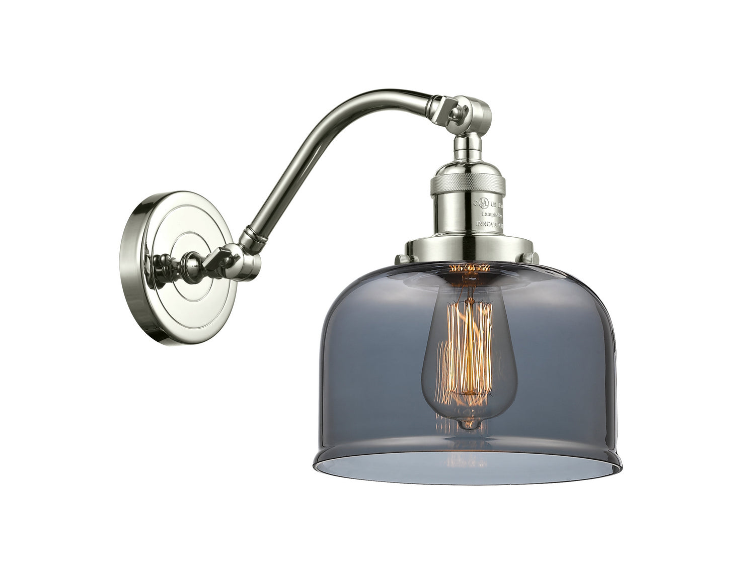 Innovations - 515-1W-PN-G73 - One Light Wall Sconce - Franklin Restoration - Polished Nickel