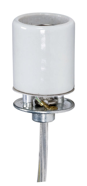 Satco - 80-2384 - Medium Glazed Porc Skt W/ Cap