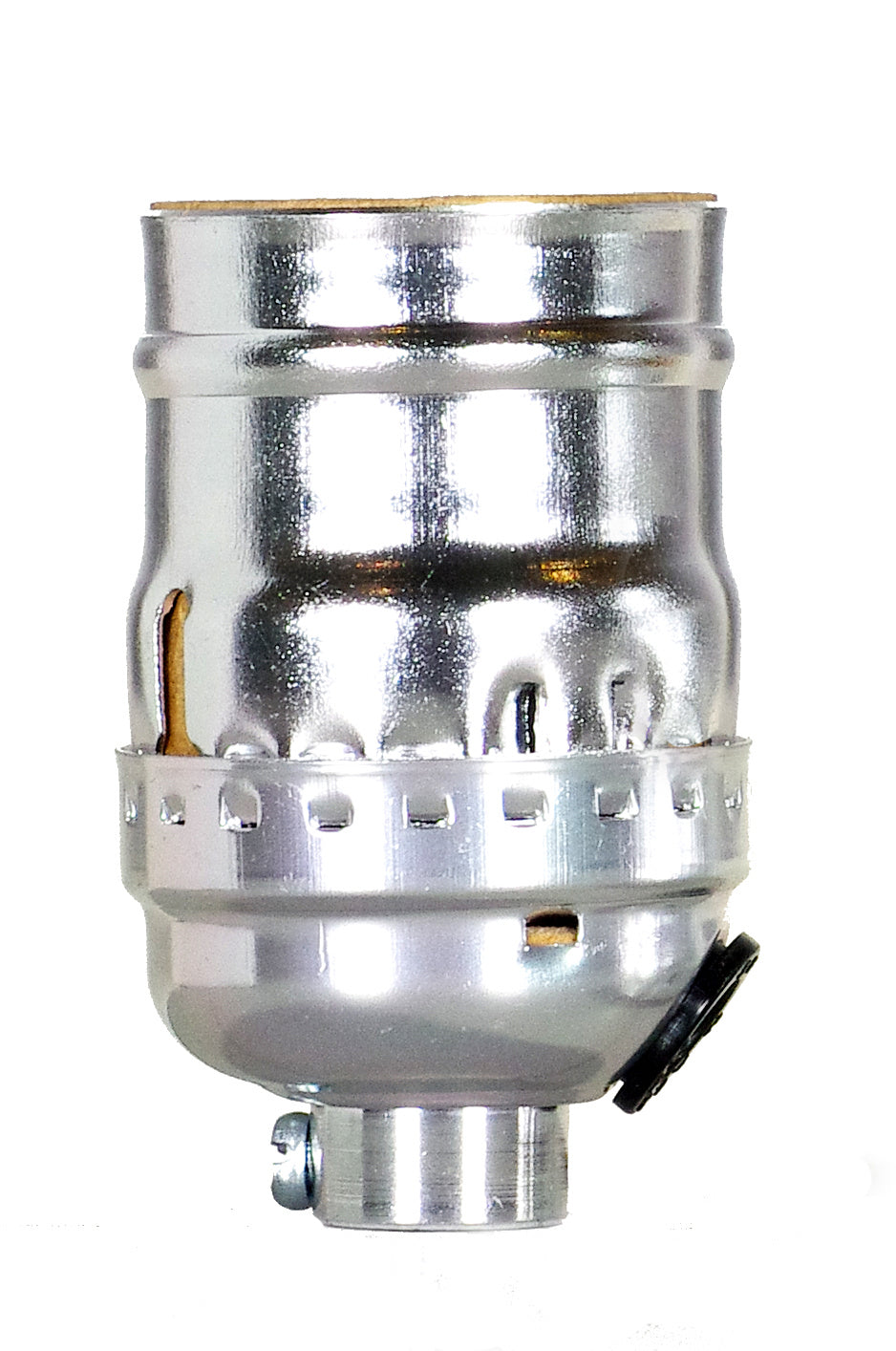 Satco - 80-2531 - Keyless Socket W/Side - Nickel