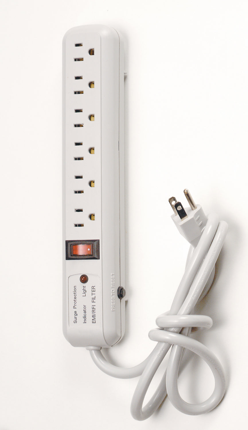 Satco - 91-221 - Surge Strip - White