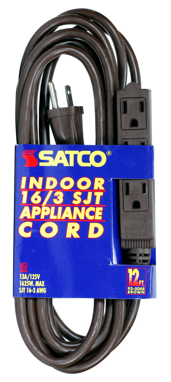 Satco - 93-5048 - Extension Cord - Brown