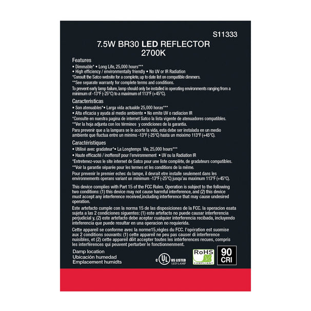 Satco - S11333 - Light Bulb - Gray