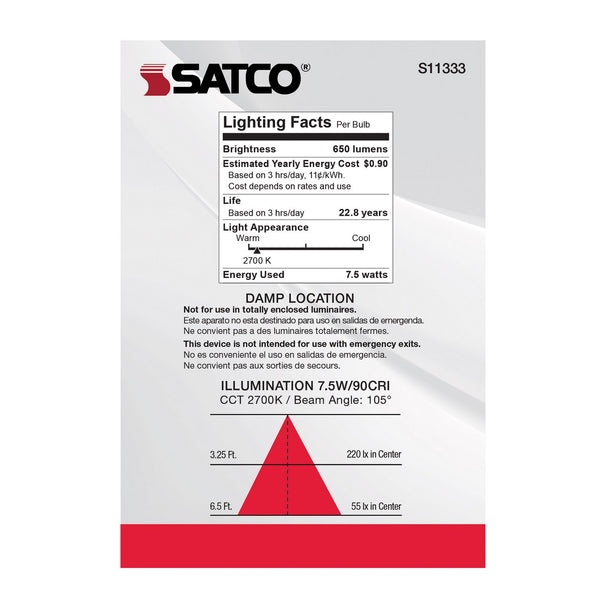 Satco - S11333 - Light Bulb - Gray