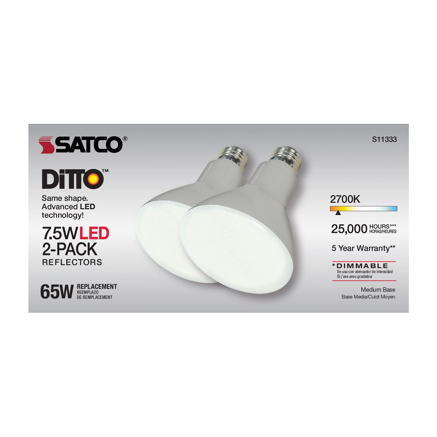 Satco - S11333 - Light Bulb - Gray