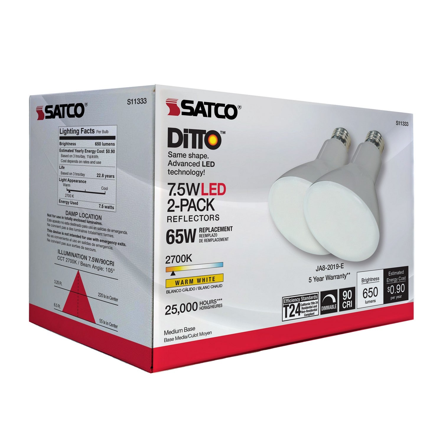 Satco - S11333 - Light Bulb - Gray