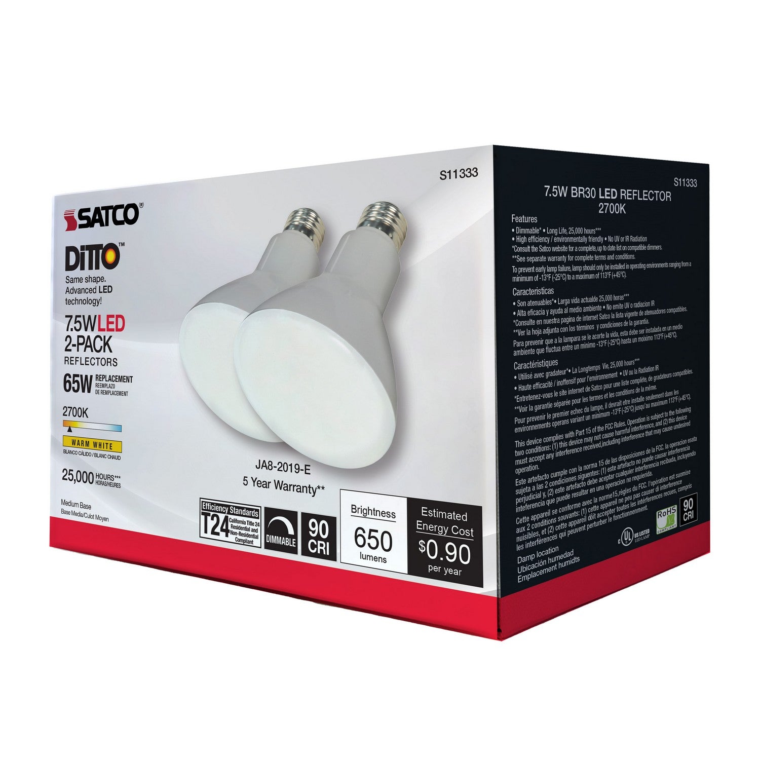 Satco - S11333 - Light Bulb - Gray