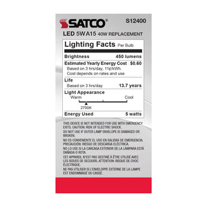 Satco - S12400 - Light Bulb - Clear
