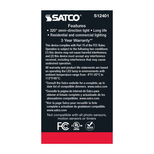 Satco - S12401 - Light Bulb - Clear