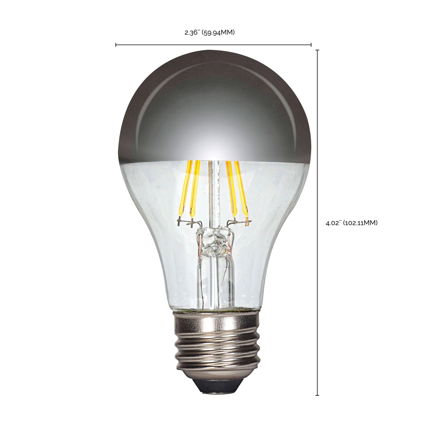 Satco - S12421 - Light Bulb - Silver Crown