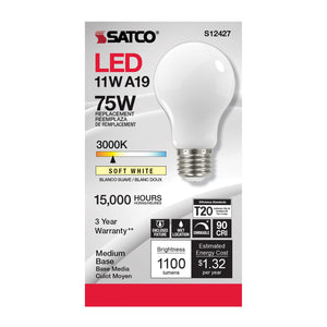 Satco - S12427 - Light Bulb - Soft White