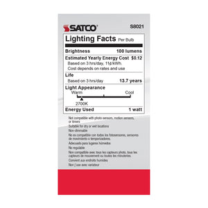 Satco - S8021 - Light Bulb - Clear