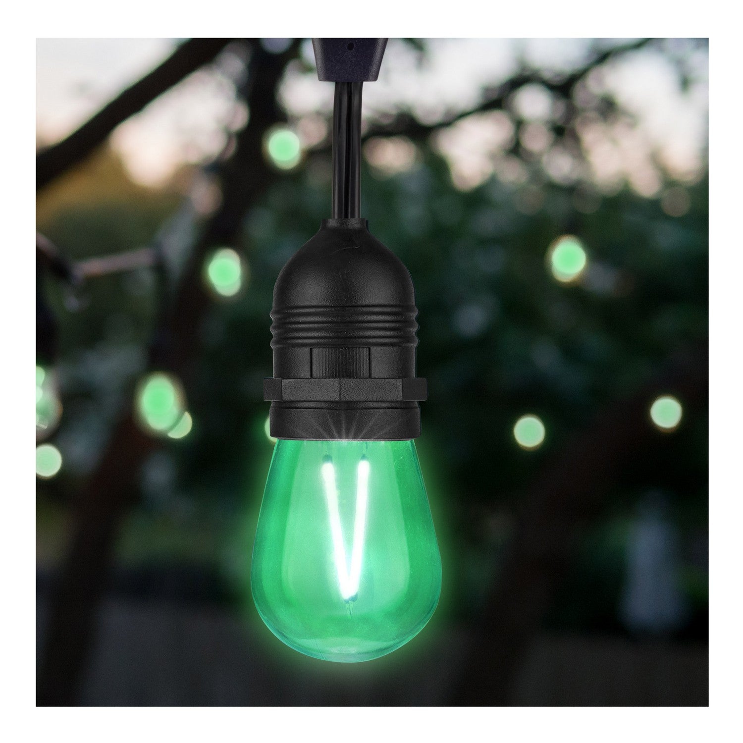 Satco - S8024 - Light Bulb - Transparent Green