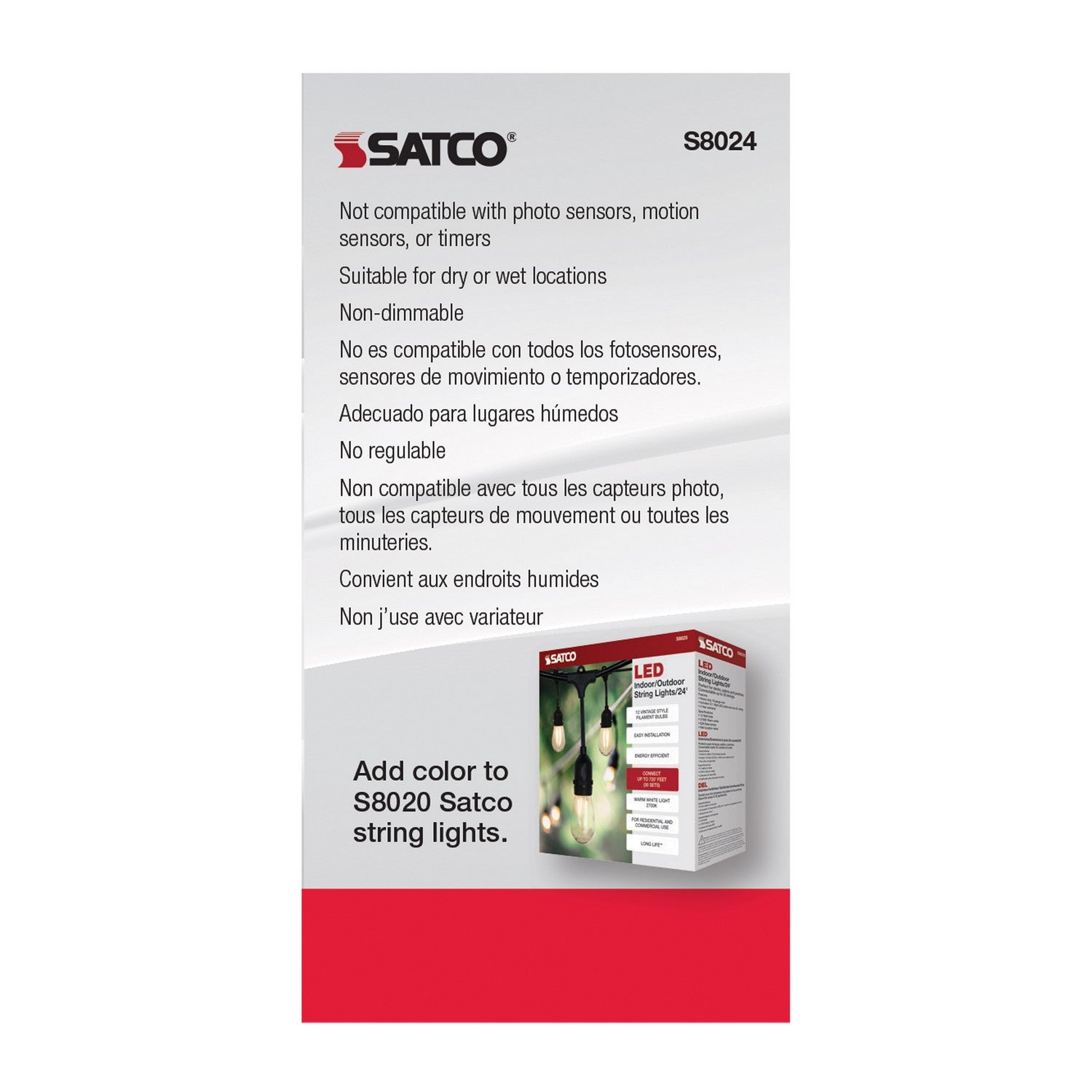 Satco - S8024 - Light Bulb - Transparent Green
