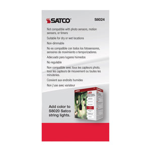 Satco - S8024 - Light Bulb - Transparent Green